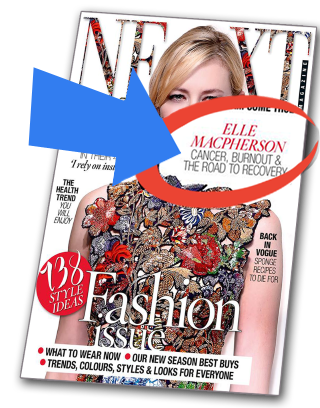 NEXT mag April 2016 Cover featured Elle Macpherson