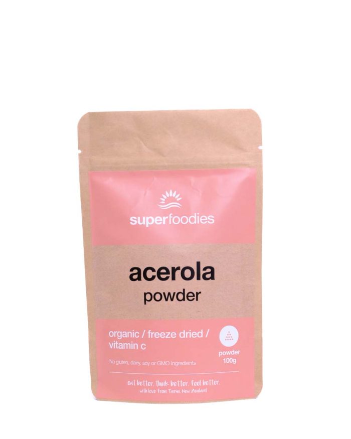 Organic Freeze Dried Acerola Powder - high vitamin C fruit