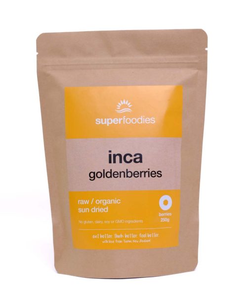 Organic Sun-dried Inca Goldenberries - source of Vitamin A and bioflavonoids