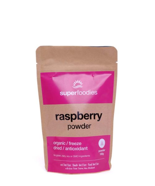 Organic Freeze Dried Raspberry Powder - source of phytonutrients