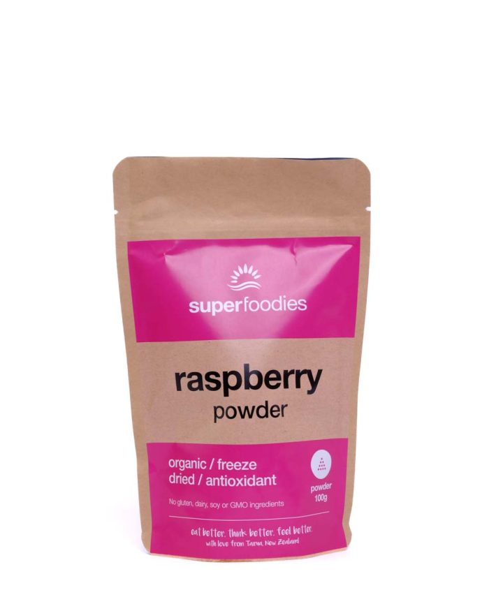 Organic Freeze Dried Raspberry Powder - source of phytonutrients