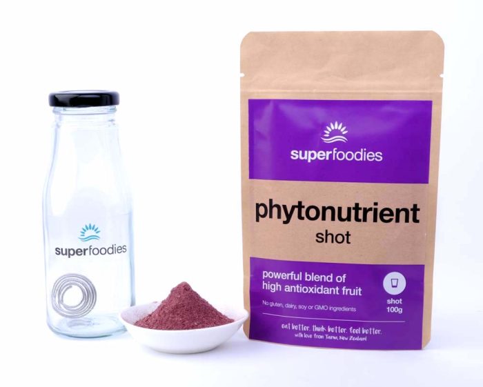 Phytonutrient Shot and Shaker Pack Superfoodies Glass Shaker Bottle with Stainless Steel Shaker Ball