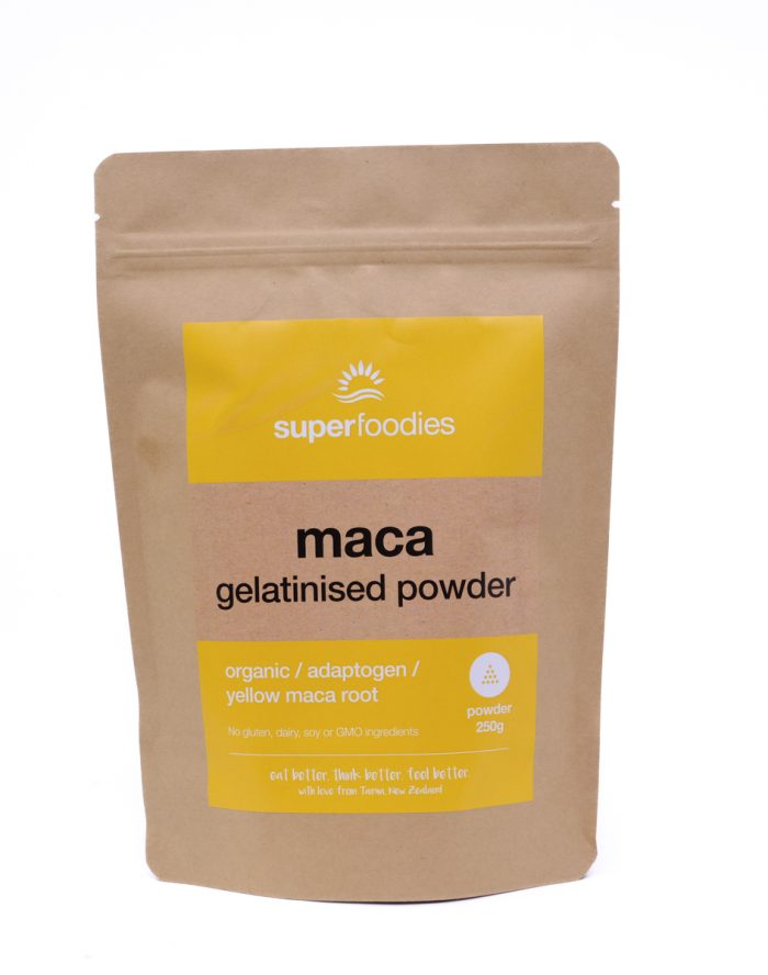 Organic Gelatinised Maca Powder - Peruvian Yellow Maca Root, adaptogen