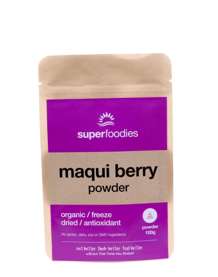 Organic Freeze Dried Maqui Berry Powder - source of antioxidant delphinidins