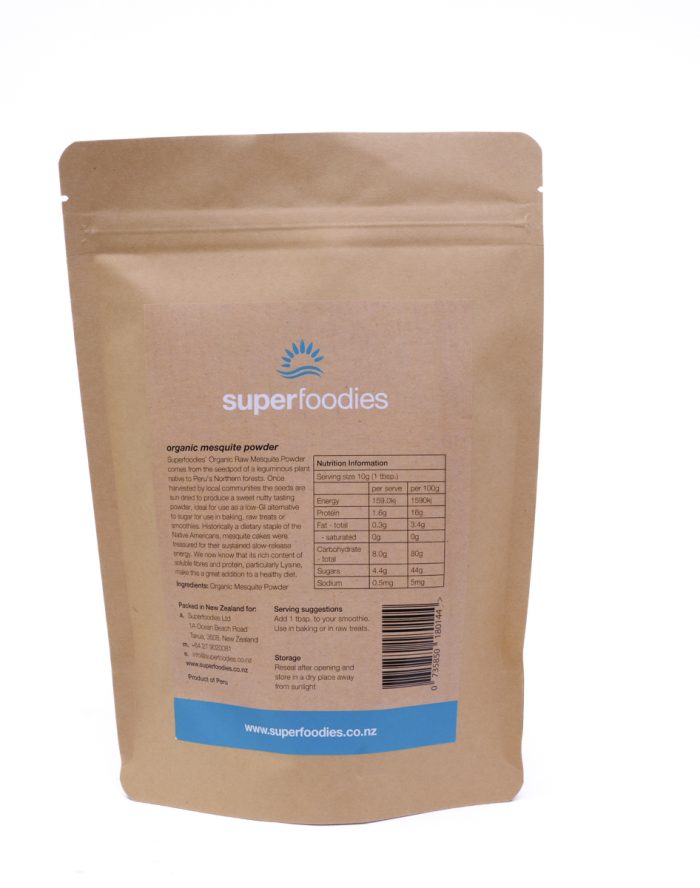 Organic Raw Mesquite Powder - low GI sugar alternative