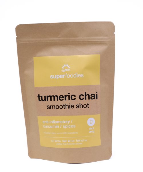 Turmeric Chai Smoothie Shot - source of anti-inflammatory Curcumin