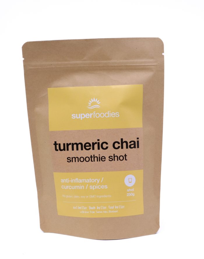 Turmeric Chai Smoothie Shot - source of anti-inflammatory Curcumin